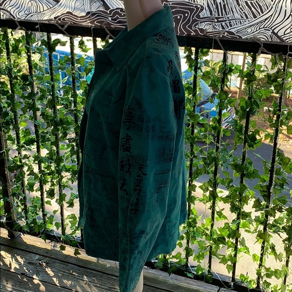 Chico’s leather lined button up - Picture 4 of 4